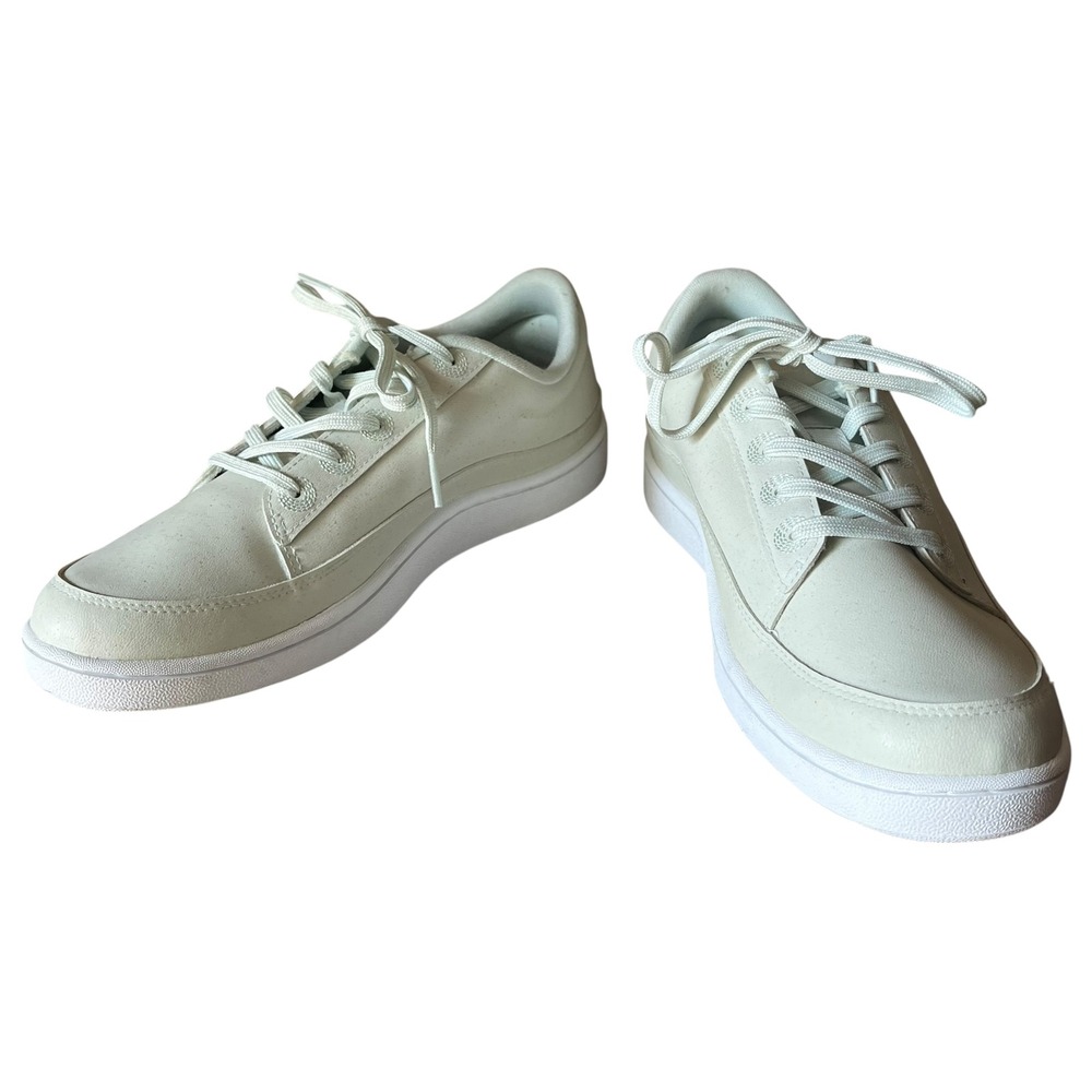 Allbirds Womens Shoes Green Leather Plant Pacer Sneaker Blizzard Sole US 9‎